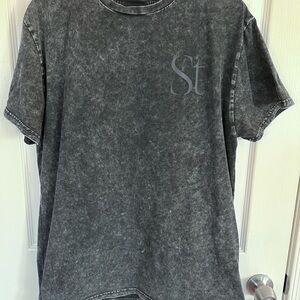 SEINT Vintage Washed Gray Short Sleeve Tee